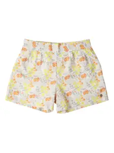 Allen Solly Junior Girls Floral Printed Shorts With Slip-On Closure