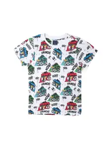 Allen Solly Junior Boys Printed Applique T-shirt