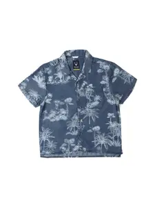 Allen Solly Junior Boys Floral Opaque Printed Casual Shirt