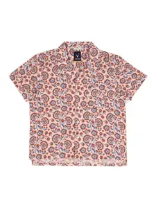 Allen Solly Junior Boys Floral Opaque Printed Casual Shirt