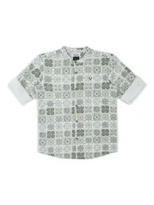 Allen Solly Junior Boys Opaque Printed Casual Shirt