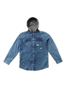 Allen Solly Junior Boys Slim Fit Opaque Casual Shirt