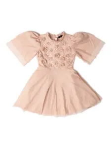 Allen Solly Junior Embellished Cotton Fit & Flare Dress