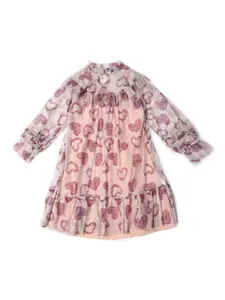 Allen Solly Junior Girls Pure Cotton Print A-Line Dress