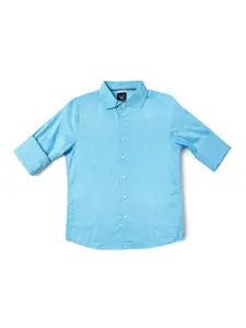 Allen Solly Junior Boys Slim Fit Opaque Printed Casual Shirt