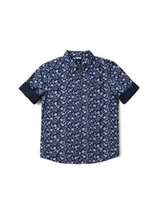 Allen Solly Junior Boys Slim Fit Floral Opaque Printed Casual Shirt