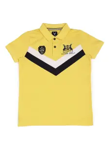 Allen Solly Junior Boys Polo Collar Applique T-shirt