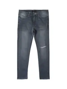 Allen Solly Junior Boys Skinny Fit Mildly Distressed Light Fade Jeans
