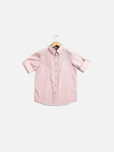 Allen Solly Junior Boys Slim Fit Opaque Printed Casual Shirt