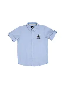 Allen Solly Junior Boys Slim Fit Opaque Casual Shirt