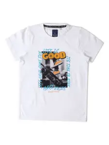 Allen Solly Junior Boys Printed Applique T-shirt