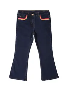 Allen Solly Junior Girls Mid-Rise Regular Fit Jeans