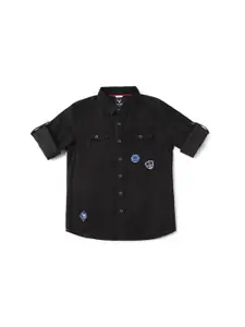 Allen Solly Junior Boys Slim Fit Opaque Casual Shirt