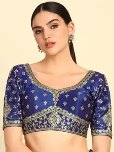 Soch Embroidered Saree Blouse With Sequins Work