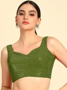 Soch Embroidered Saree Blouse