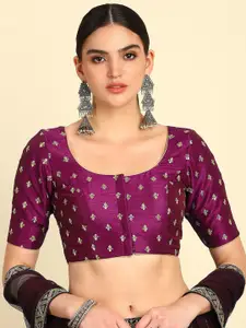 Soch Embroidered Round Neck Saree Blouse
