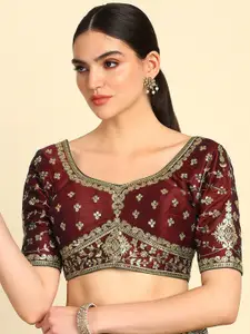 Soch  Embroidered Saree Blouse