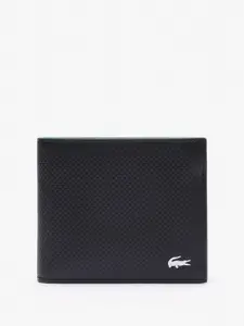 Lacoste Men Textured Leather Two Fold Wallet