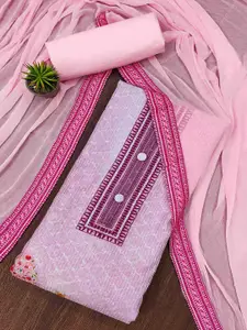 Peachmode Floral Printed Unstitched Dress Material