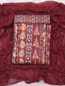 Peachmode Floral Printed Unstitched Dress Material