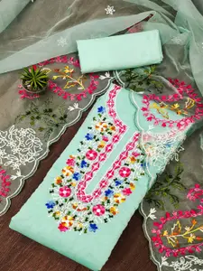 Peachmode Embroidered Unstitched Dress Material