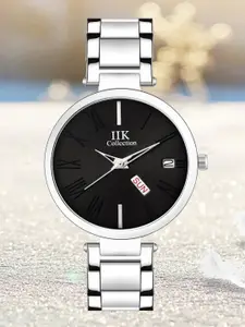 IIK COLLECTION Women Round Dial Day & Date Display Bracelet Straps Analogue Watch