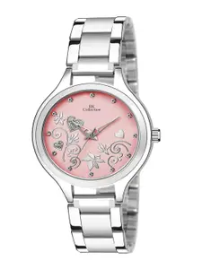 IIK COLLECTION Women Printed Dial & Stainless Steel Bracelet Style Straps Analogue Watch IIK-3102W