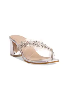 ERIDANI Riva Women Embellished Block Heels Sandal