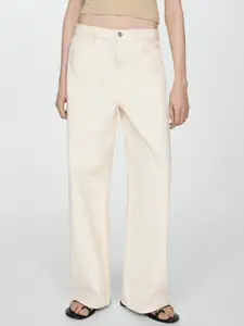 MANGO Women Pure Cotton Coloured Jeans