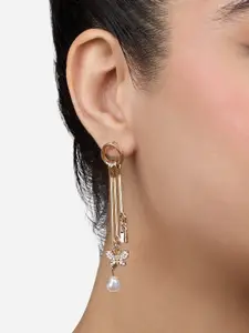 Zaveri Pearls Contemporary Drop Earrings