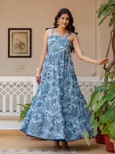 Nayo Floral Print Maxi Dress