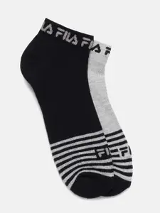 FILA Kris Men Pack Of 2 Striped Ankle Length Socks
