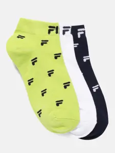 FILA Torry 2 Men Pack Of 3 Patterned Ankle Length Socks