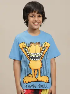 Kids Ville Boys Garfield Printed Pure Cotton T-Shirt
