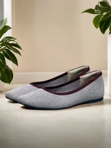 NEEMANS Women Textured Square Toe Mesh Loafers