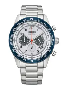 Citizen Men Stainless Steel Bracelet Style Analogue Chronograph Automatic Watch CA4554-84H