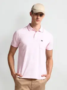 Arrow Sport Men Polo Collar Pockets T-shirt