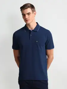 Arrow Sport Men Polo Collar Pockets T-shirt