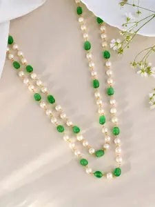 Silvermerc Designs Copper Silver-Plated Layered Necklace