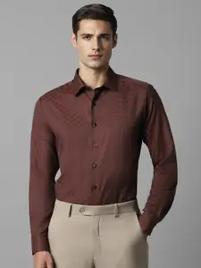 Louis Philippe Men Slim Fit Opaque Printed Formal Shirt