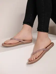 Shezone Women Open Toe Flats with Laser Cuts