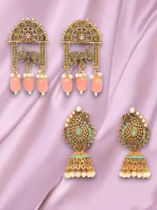 ADIVA Animal Shaped Jhumkas Earrings