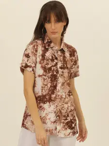 JAVINISHKA Women Comfort Floral Opaque Printed Casual Shirt