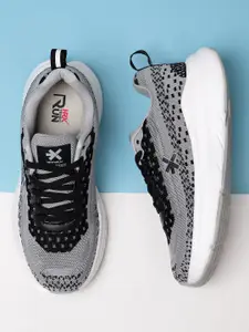 HRX by Hrithik Roshan Women Grey Textured Lace-Up Running Shoes