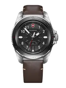 Victorinox Men Stainless Steel Dial & Leather Straps Analogue Watch 241976.1