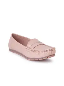 SCENTRA Women Textured Penny Loafers