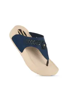 BAESD Women Laser Cut Thong Flip-Flops