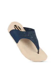 BAESD Women Laser Cut Thong Flip-Flops