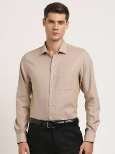 Turtle Men Classic Slim Fit Opaque Formal Shirt