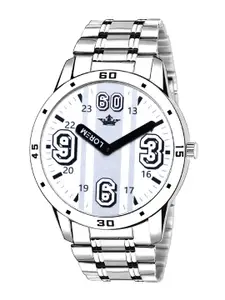 LOREM Men Printed Dial & Stainless Steel Bracelet Style Straps Analogue Watch LR111-A